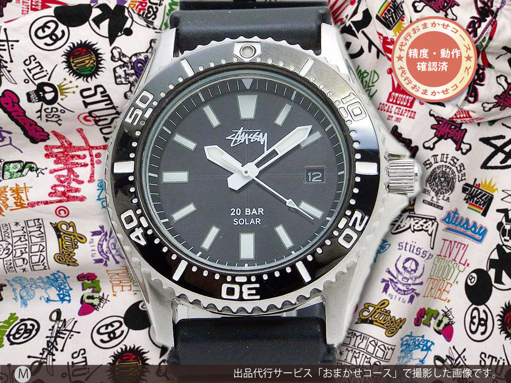 JA-1906| STUSSY×SEIKO/ステューシー×セイコー ソーラークオーツ V145