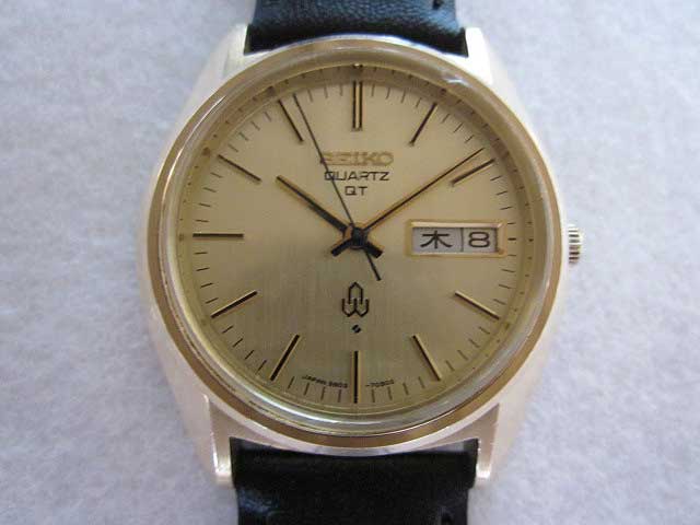 JA-1926| セイコー 3803-7031 QT クオーツ CAP GOLD ダブルカレンダー