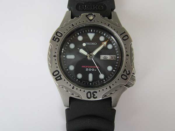 JA-2161| セイコー 7C43-6A10 チタン ダイバー クオーツ おまけ付き 80