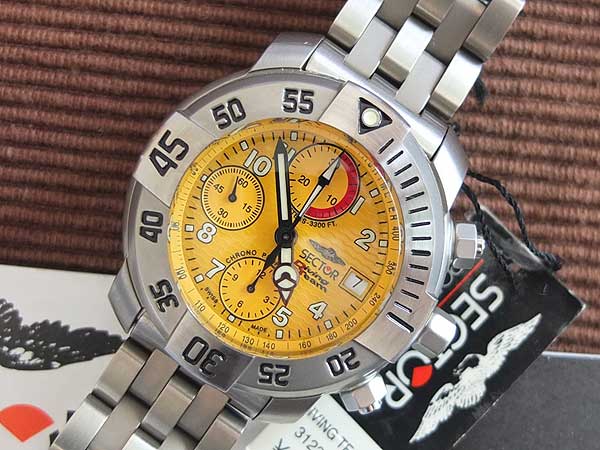 S-1152| セクター ダイビングチーム1000 チタン ダイバークロノグラフ