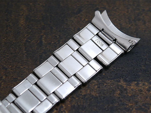 ロレックス 3連 リベットブレス 19mm ノーマル王冠タイプ Ref.7205 FF