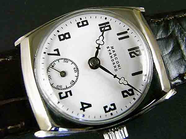 マルコーニ ロレックス ホーロー文字盤 スモセコ アールデコケース