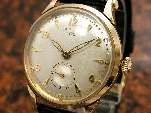 ハミルトン CLD リーフハンドスモールセコンド アンティーク手巻き