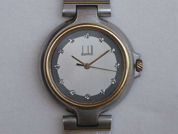 ダンヒル ミレニアム 12Pダイヤ入り文字盤 コンビ ボーイズサイズ