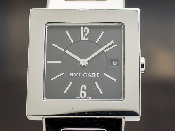 ブルガリ BVLGARI SQ 29 SSD スクエア クオーツ デイト スタイリッシュ