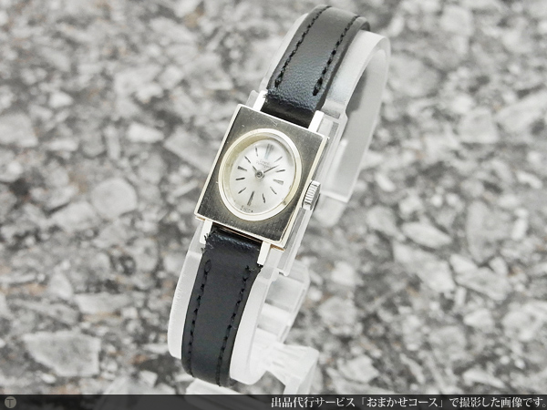 ジラール・ペルゴ GIRARD-PERREGAUX 18KWG 金無垢 角型 レディース 手