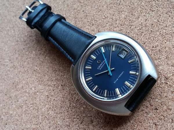 サーチナ CERTINA ブルーリボン3針 自動巻き 美品 | アンティー