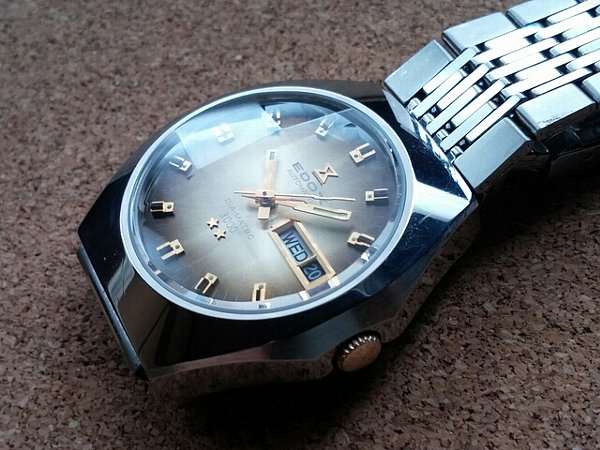 エドックス EDOX ダイアマチック3000 9面カットガラス ライトブラウン