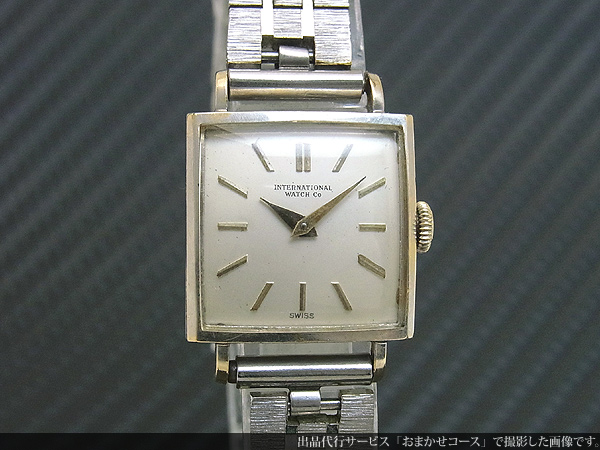 IWC レディース 2針 角型スクエアケース Cal.41 ビンテージシルバー