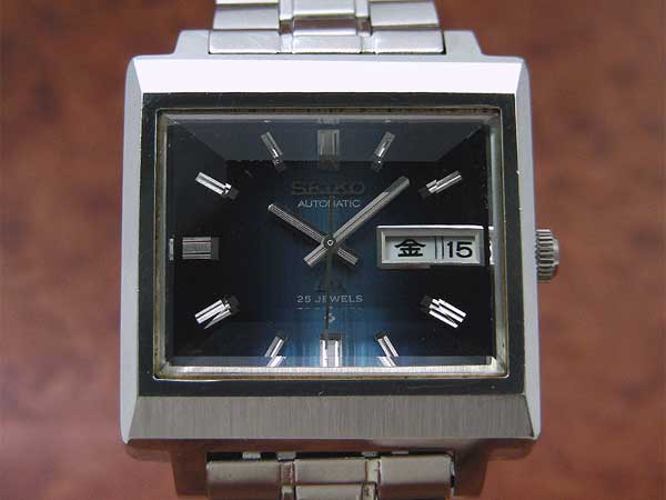 セイコー LM ロードマチック デイデイト 角型 5606-5080 ブルー