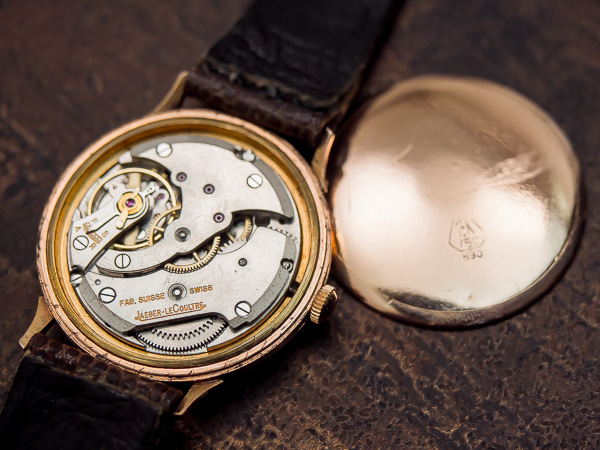 ジャガー・ルクルト ヴィンテージ 手巻きモデル スモセコ 18KPG