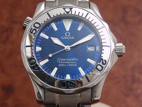 オメガ シーマスター プロフェッショナル300m ブルーダイヤル SS