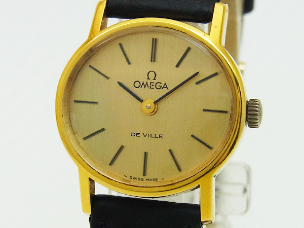 オメガ デビル OMEGA DE VILLE レディース Cal.625 ラウンドケース