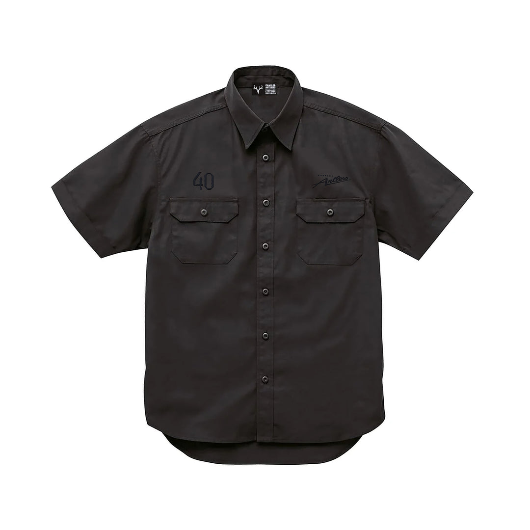 刺繍するアントラーズワークシャツ（ロゴ・ナンバー）【予約】 – 鹿島