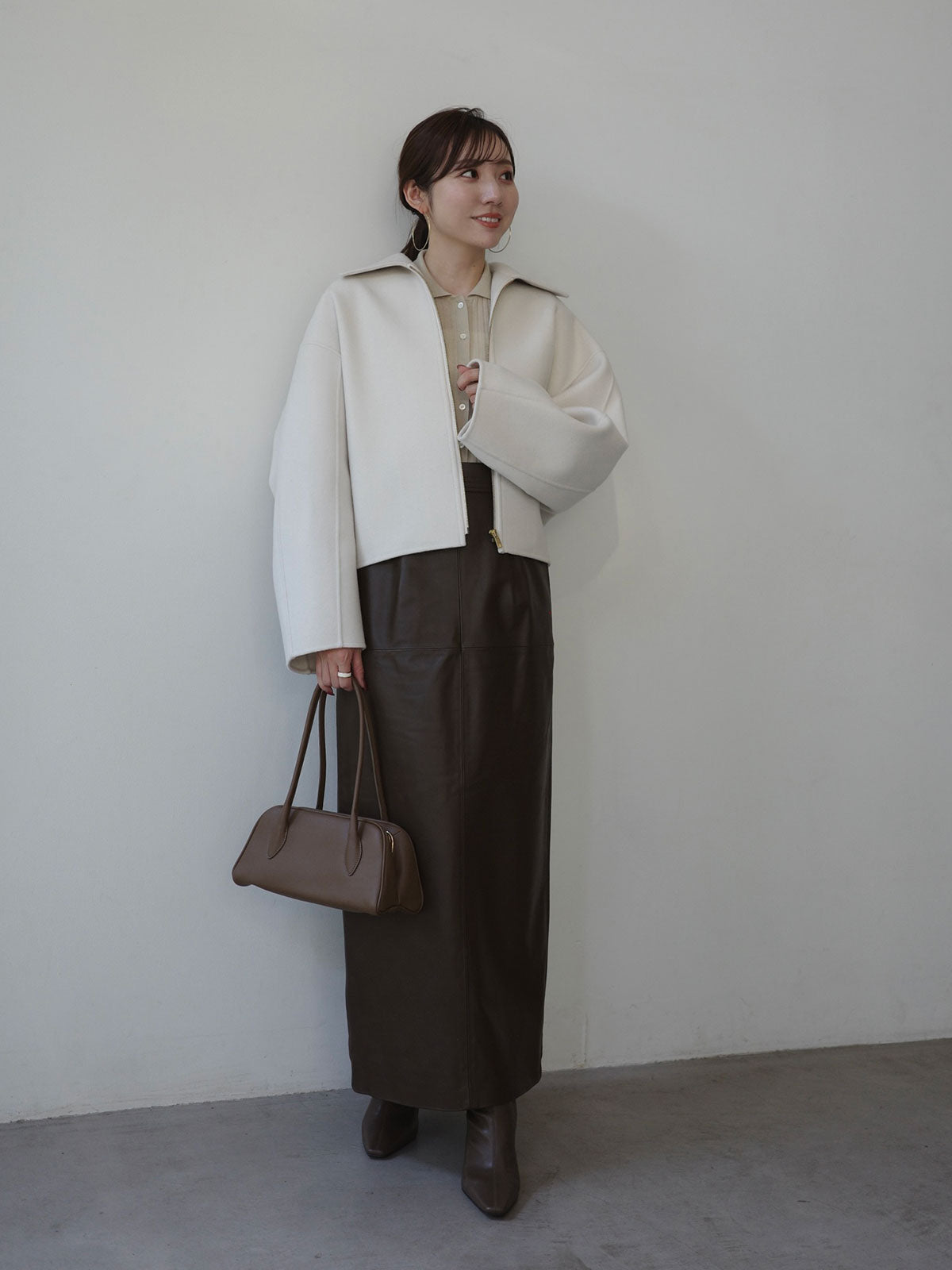 リバーウールショートコート