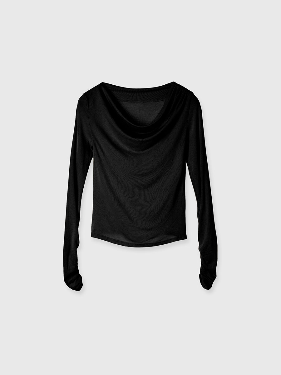 ギャザードレープカットトップス