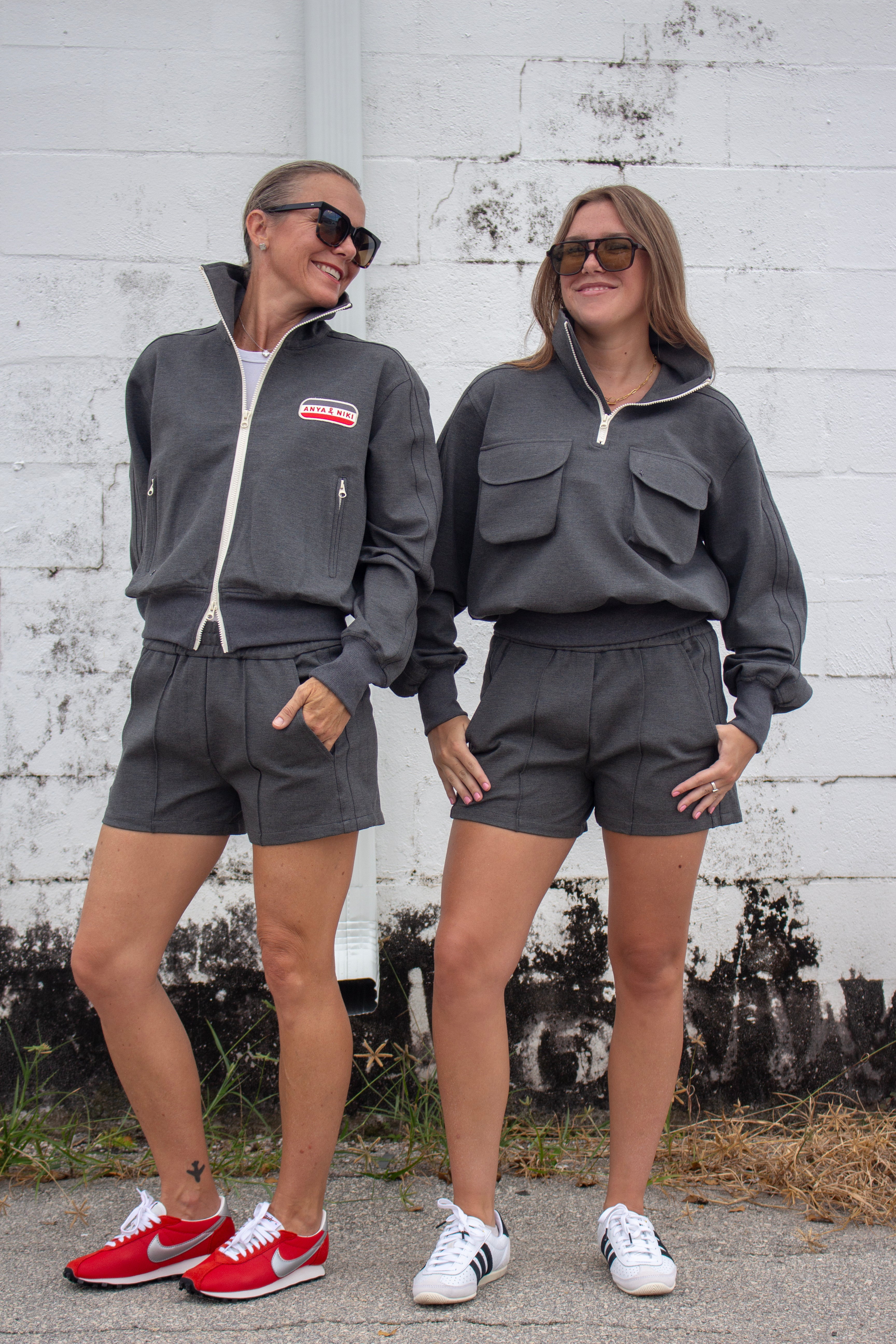 Women's Gray Double Knit Shorts - Elevated Athleisure | Coronado
