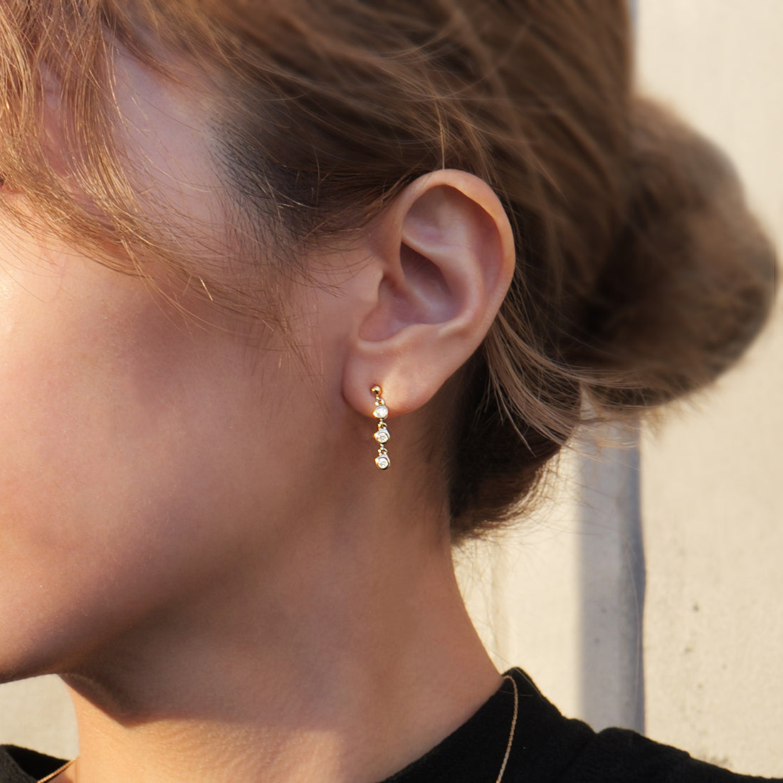 K18 ダイヤモンド 3pc ピアス – anybelle