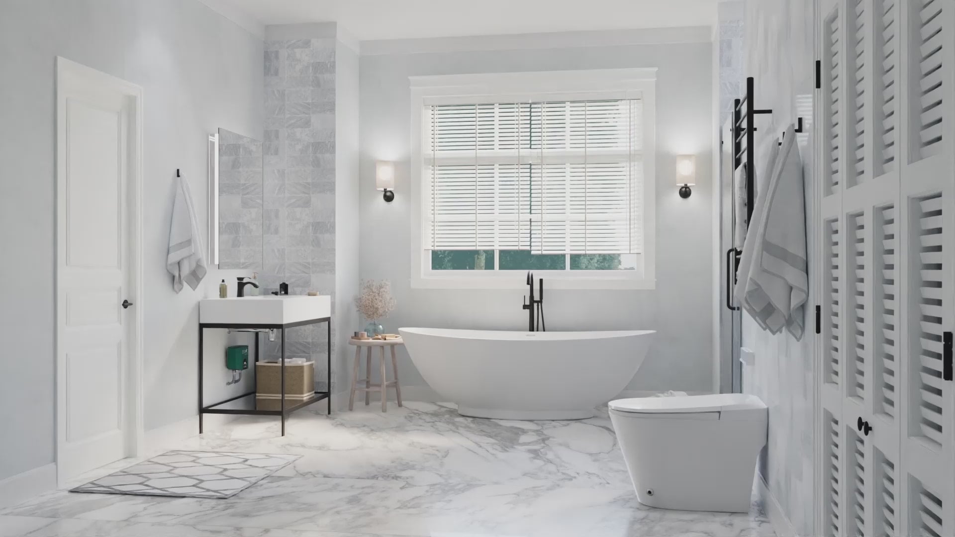 TL-STSF851WH - ANZZI ENVO Aura Elongated 1.28 GPF Smart Bidet