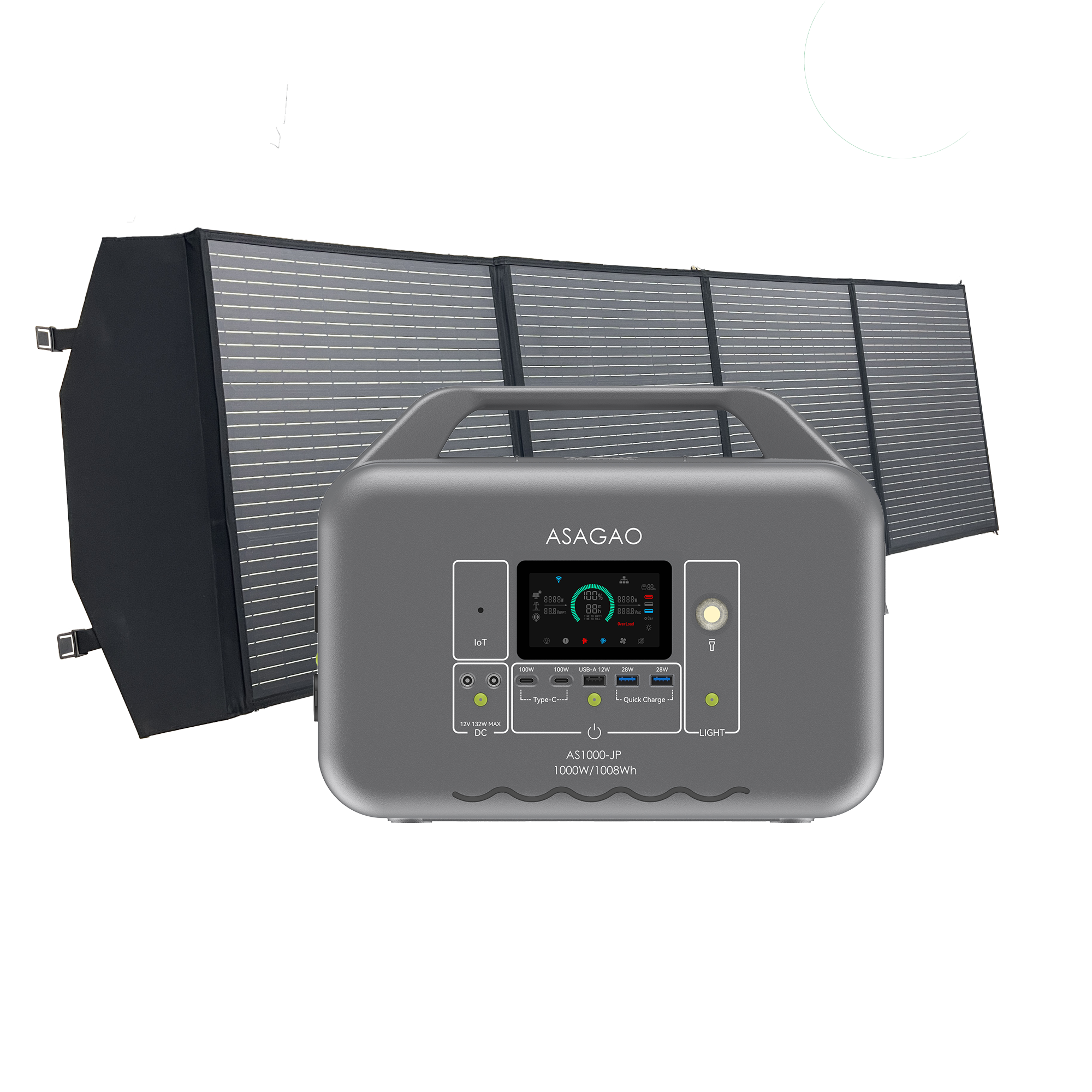 200W ポータブル電源 ＋ 60W ミニ ソーラーパネル セット（151Wh