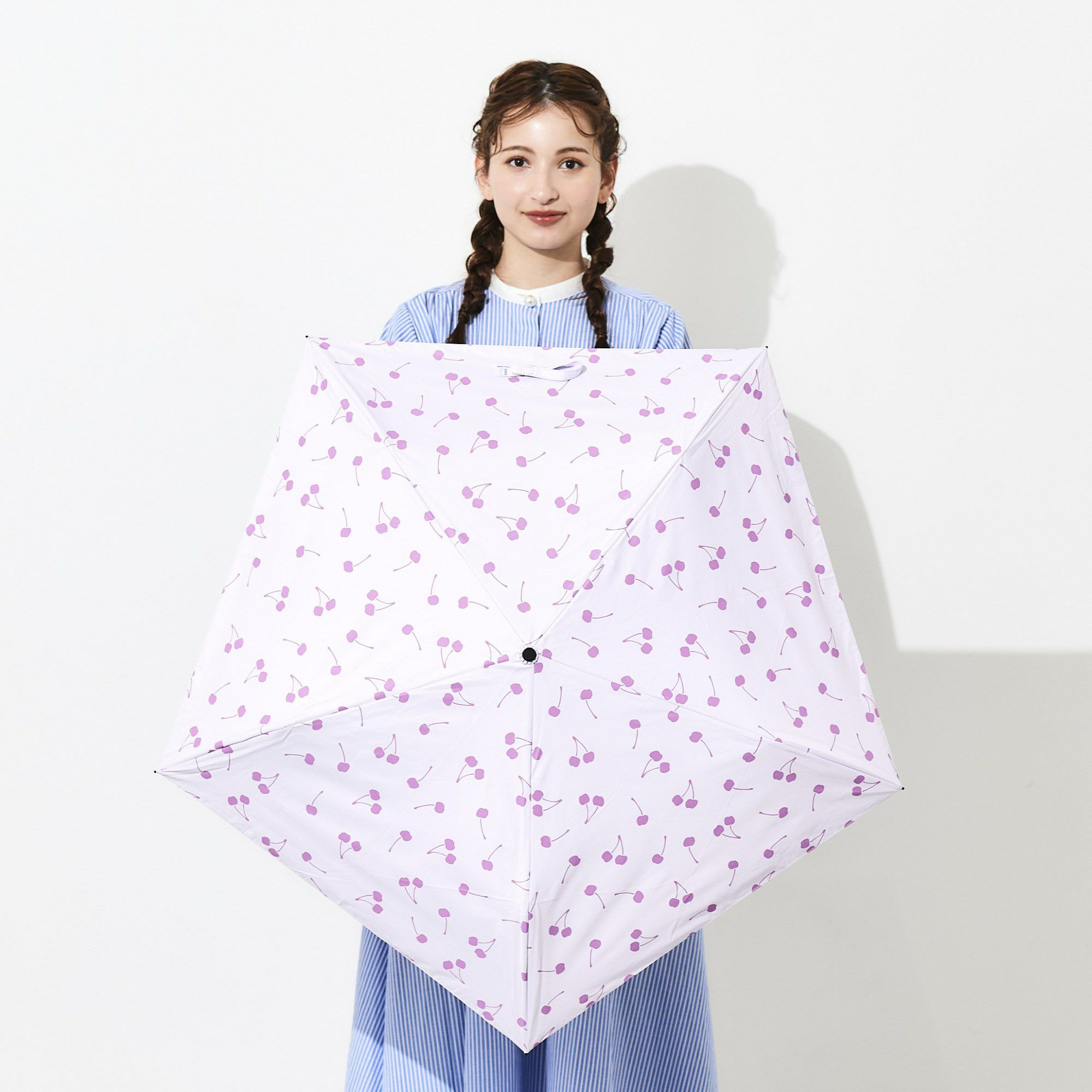 日傘 さくらんぼ 軽量折りたたみ傘 FM810 | ASCENTE Online Store