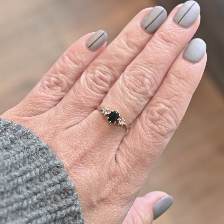 サファイア ダイヤモンドリング K9 from UK | 芦屋Antico