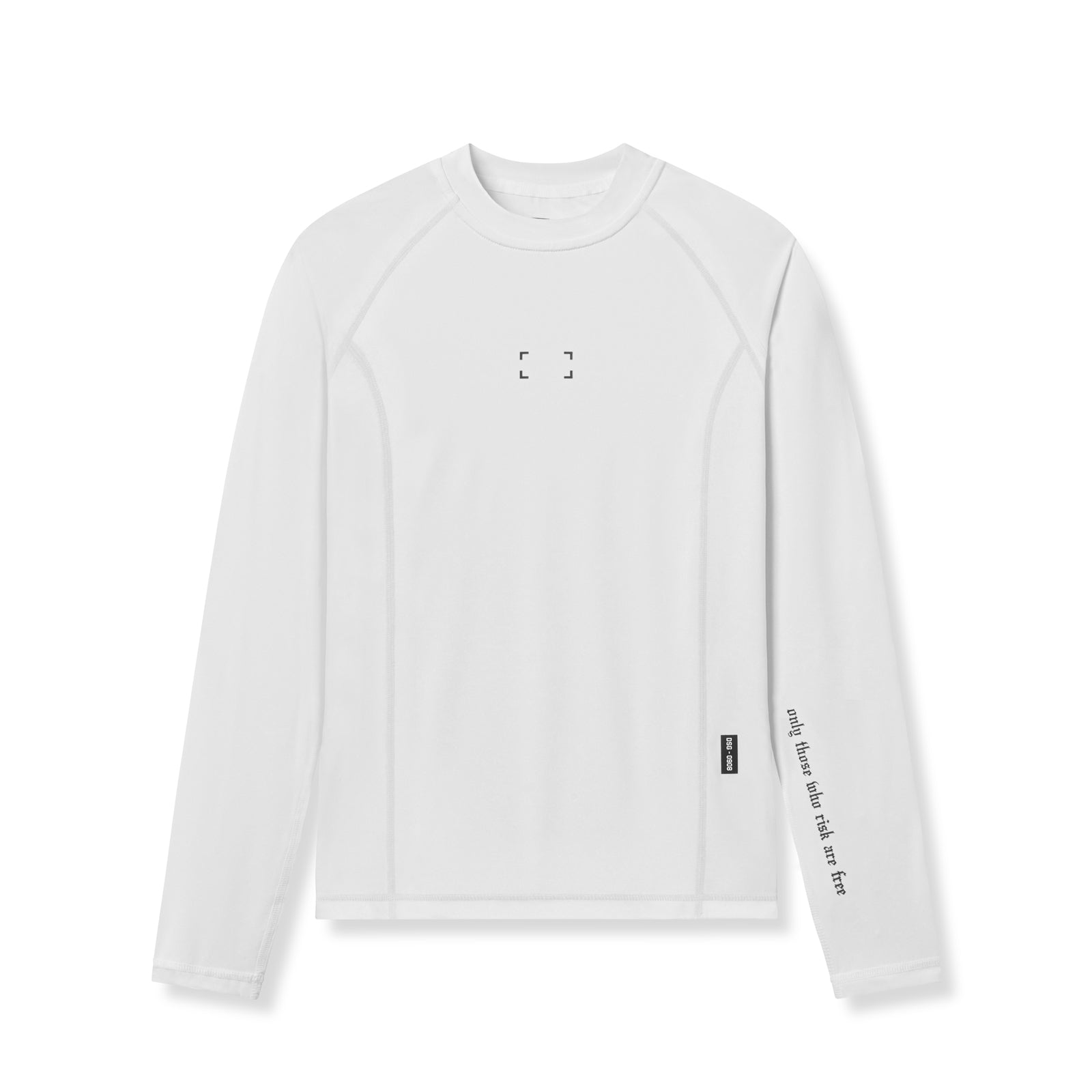0908. WarpFlexx® Compression Mock Neck Long Sleeve - White 