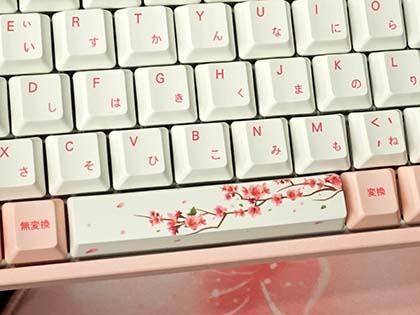 桜をイメージした日本語キーボードが登場、Cherry軸採用 - AKIBA PC