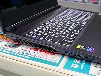 没入感を高める狭額ベゼル採用の15.6型ゲーミングノート「G-GEAR note