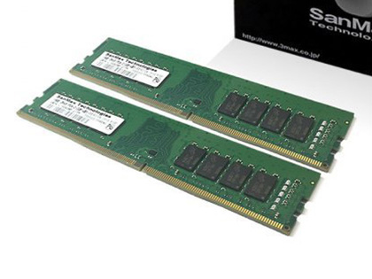 16GBで片面実装のDDR4-3200/2933対応メモリがSanMaxから、Micron製