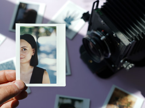 ロモグラフィー、4×5カメラ用のインスタントフィルムバック - デジカメ