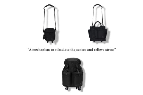 PORTER、五感を刺激する新シリーズ「SENSES」 αGEL採用・匂い袋付属