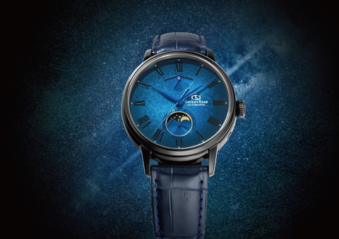 オリエントスター、「M45(すばる)」を深いブルーで表現する機械式