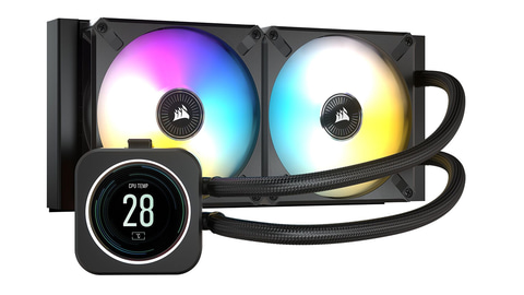 CORSAIR、液晶内蔵水冷ヘッド採用の240/360mm簡易水冷CPUクーラー - PC