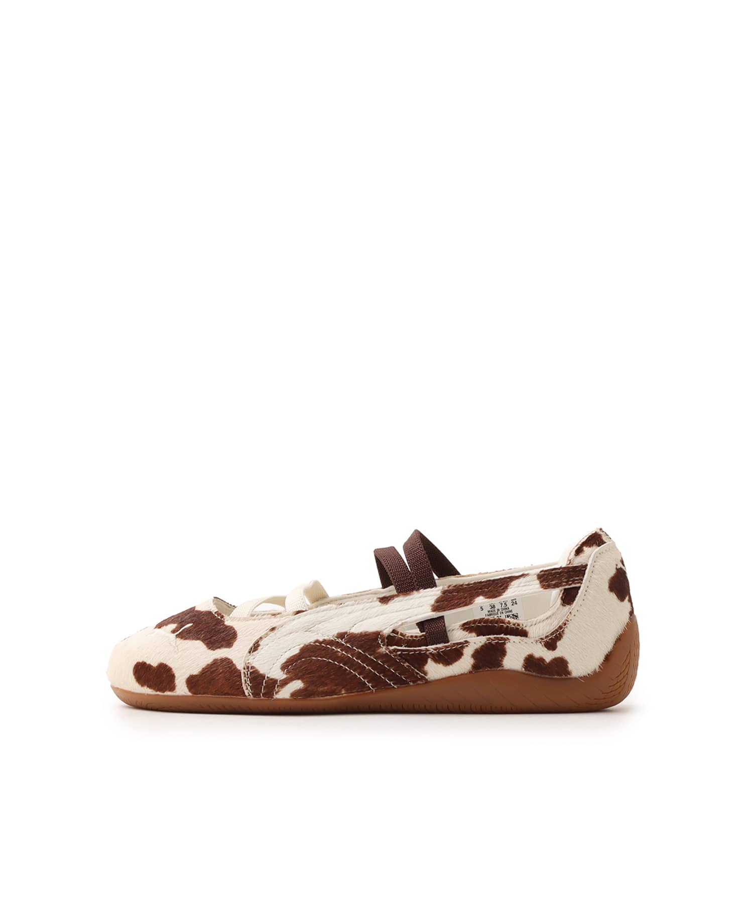 PUMA SPEEDCAT BALLET COW WNS CHOCOLATE BROWN-WARM WHITE（プーマ