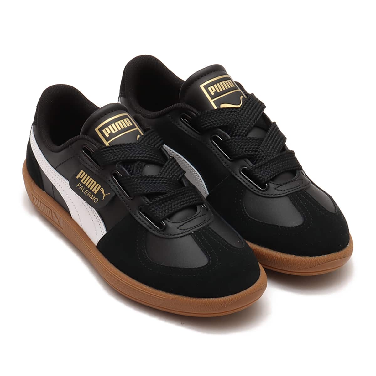 PUMA PALERMO WIDE LACE SD PUMA BLACK-PUMA WHITE-PUMA T （プーマ