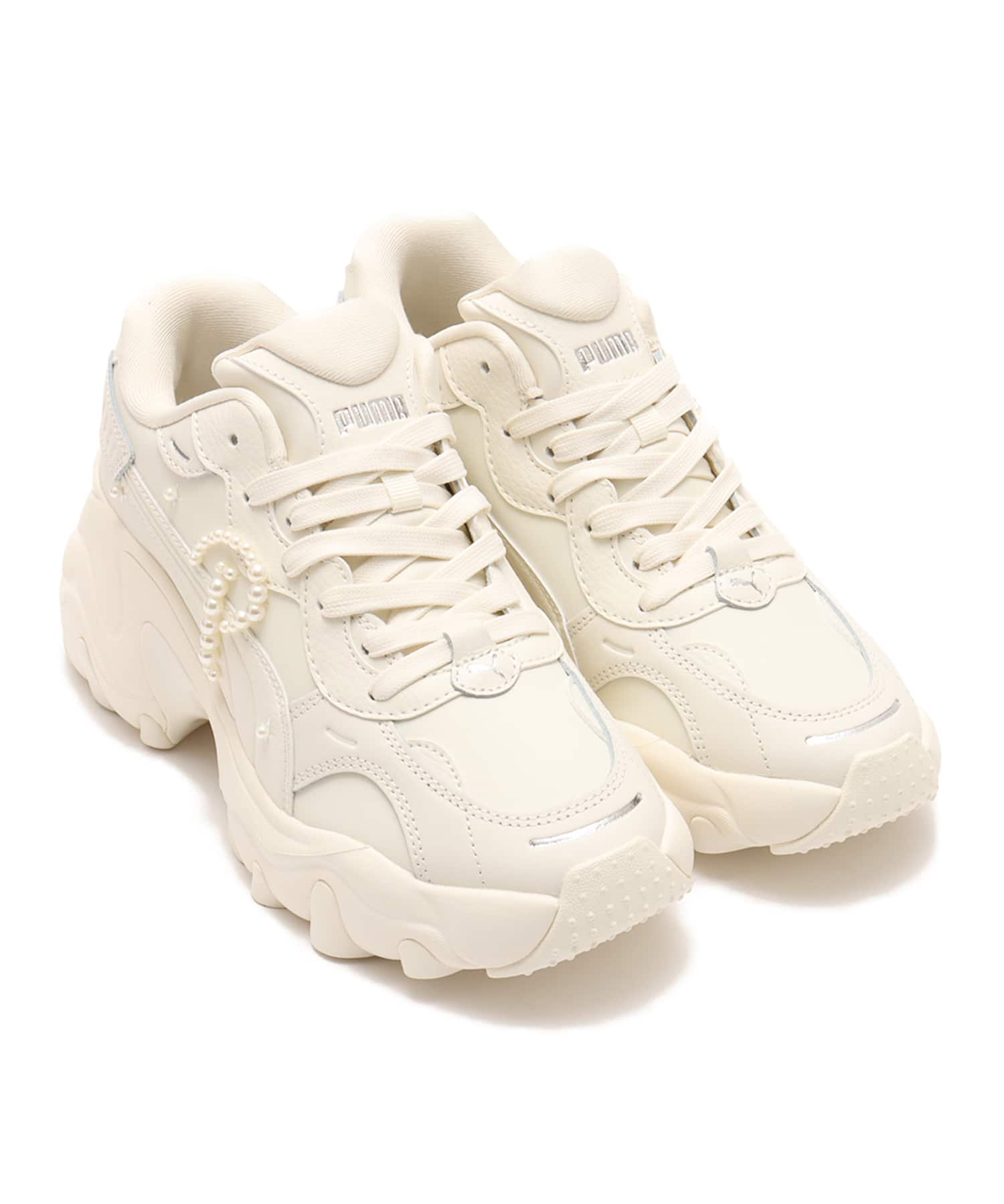 PUMA PULSAR WEDGE WNS PEARL FROSTED IVORY-PUMA WHITE（プーマ