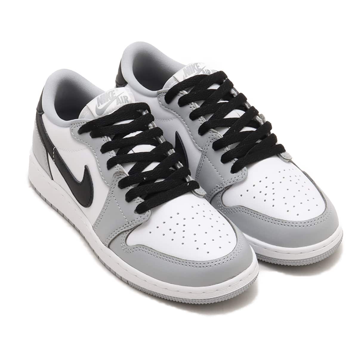 JORDAN BRAND AIR JORDAN 1 RETRO LOW OG (GS) WHITE/BLACK-WOLF GREY