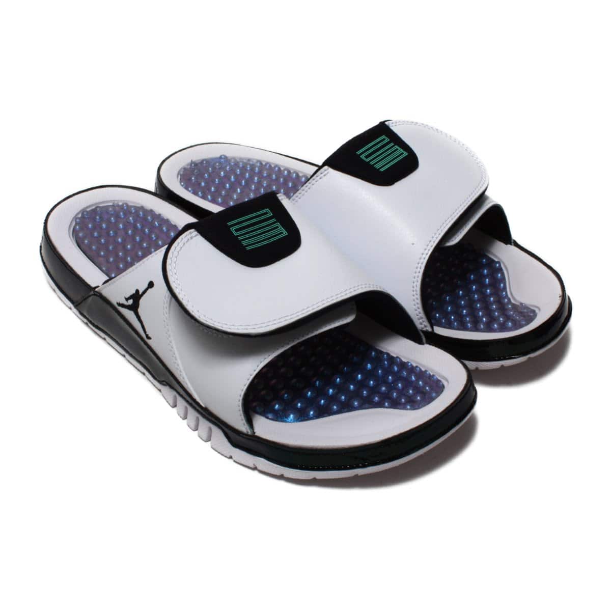 JORDAN BRAND JORDAN HYDRO XI RETRO WHITE/EMERALD RISE-BLACK-MULTI