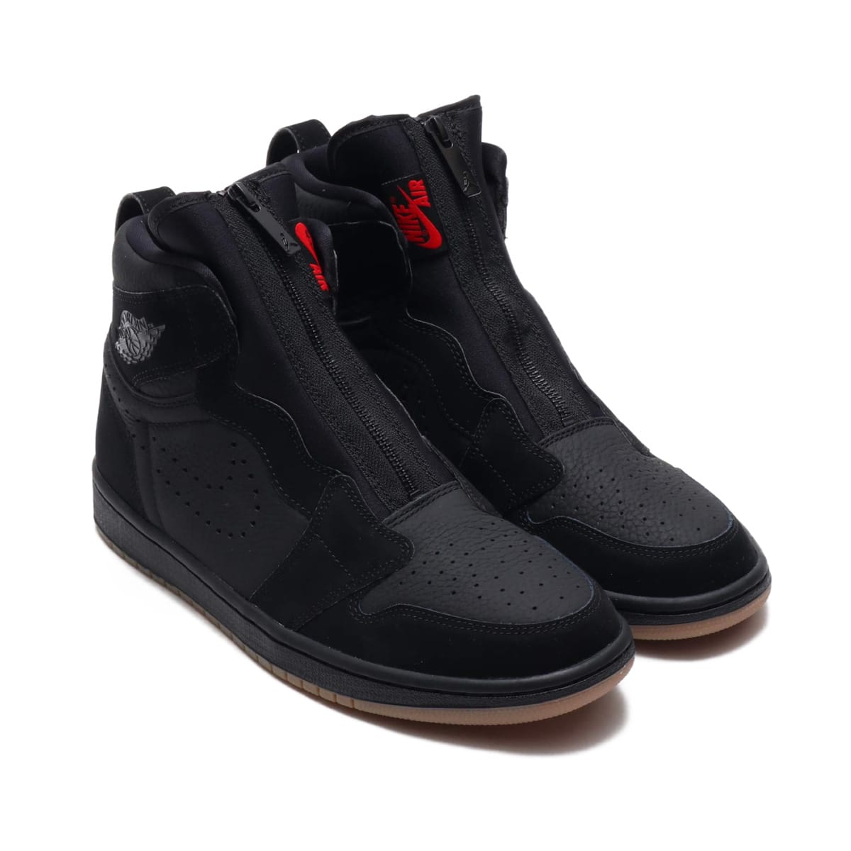 JORDAN BRAND AIR JORDAN 1 HIGH ZIP BLACK/UNIVERSITY RED-BLACK 18HO