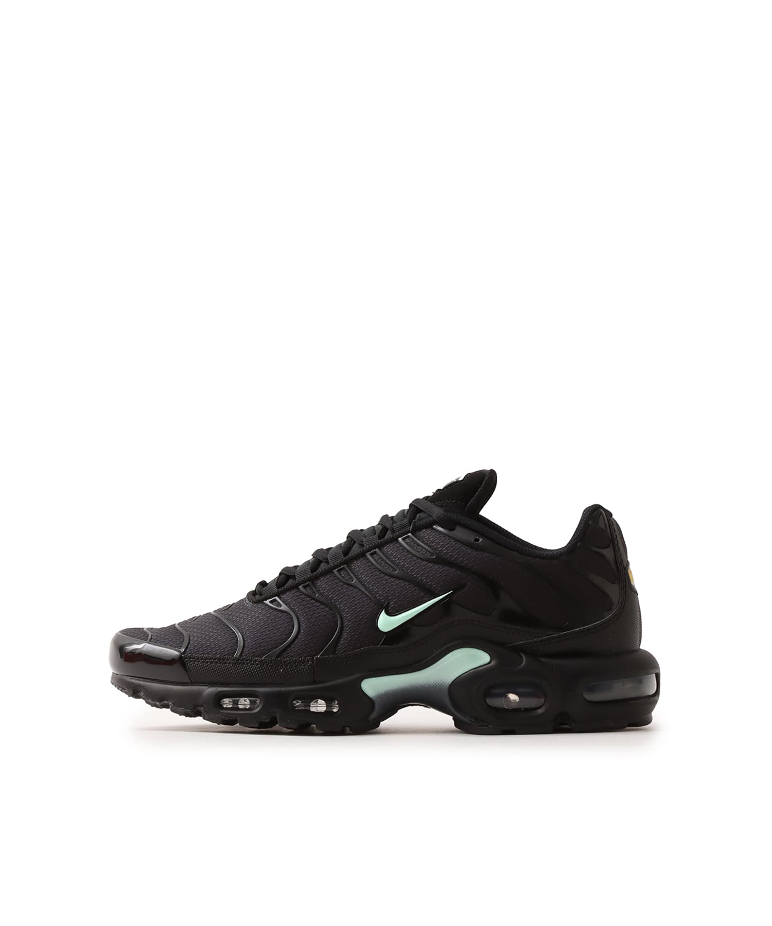 NIKE AIR MAX PLUS BLACK/MINT FOAM-DK SMOKE GREY（ナイキ エア