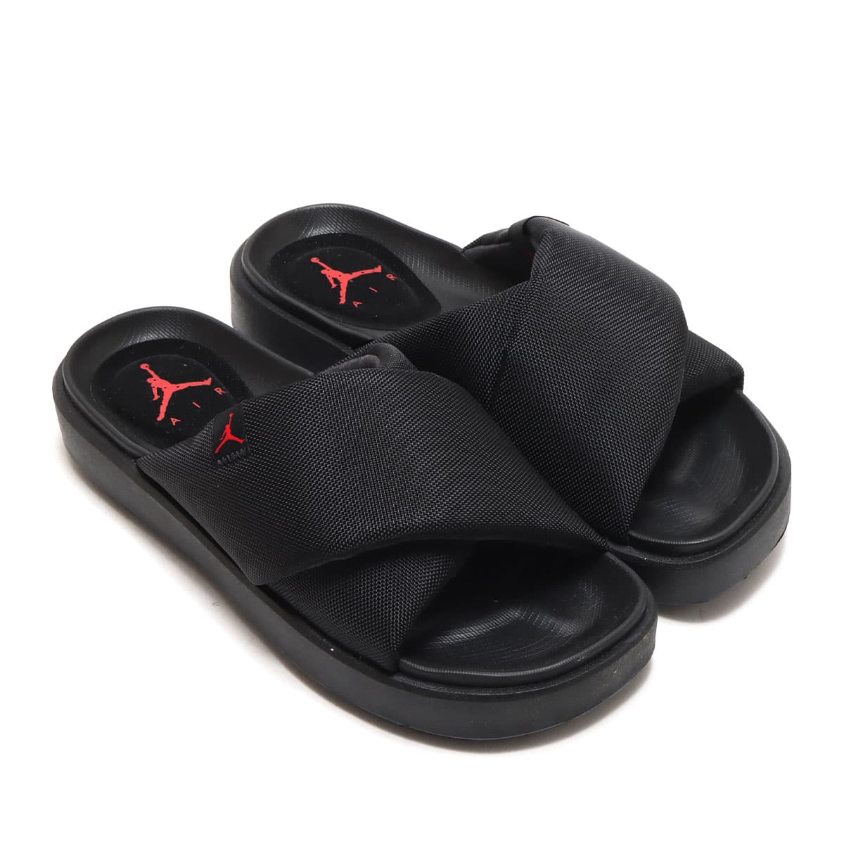 JORDAN BRAND WMNS JORDAN SOPHIA SLIDE BLACK/FIRE RED-BLACK