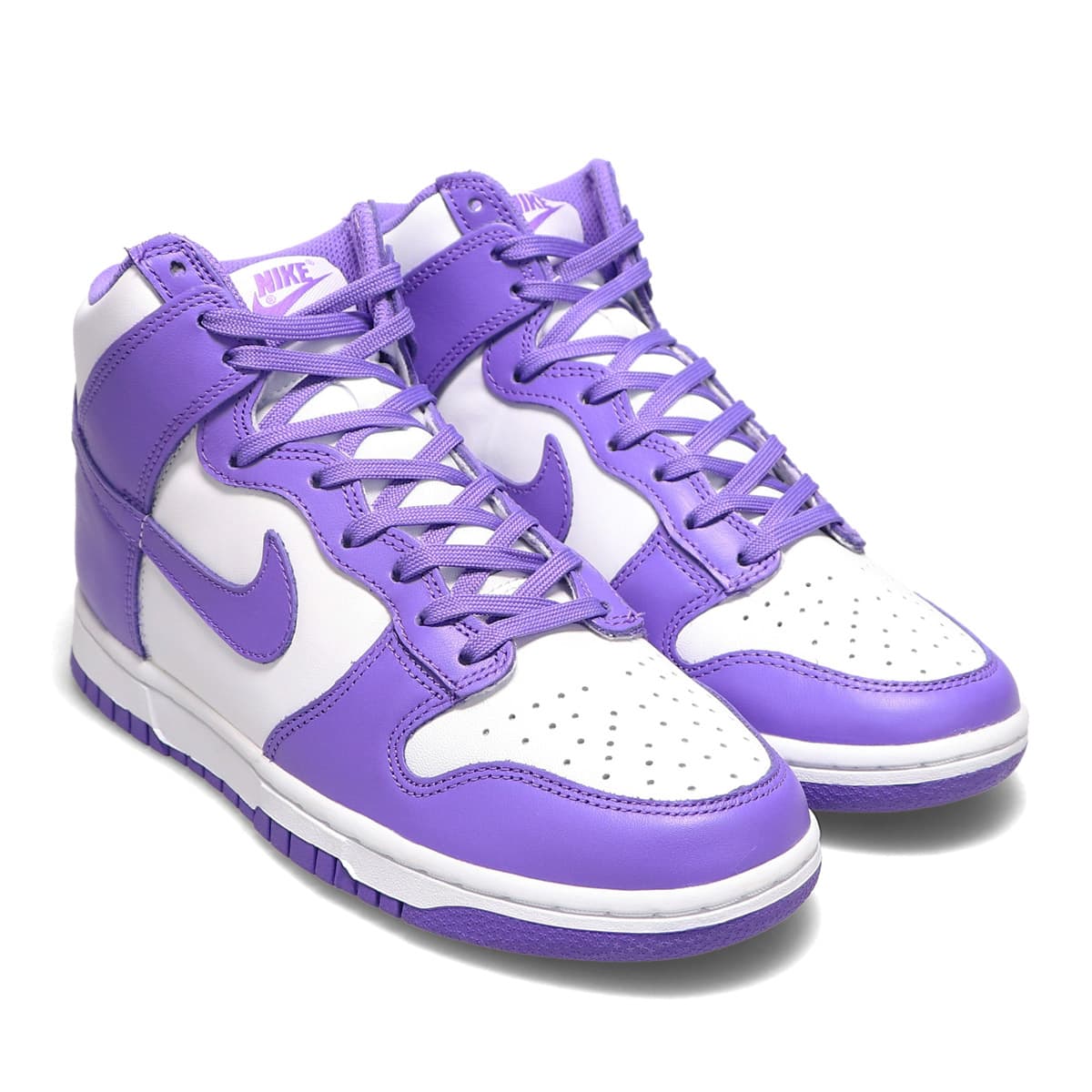 NIKE W DUNK HIGH WHITE/PSYCHIC PURPLE-WHITE 22SU-I（ナイキ