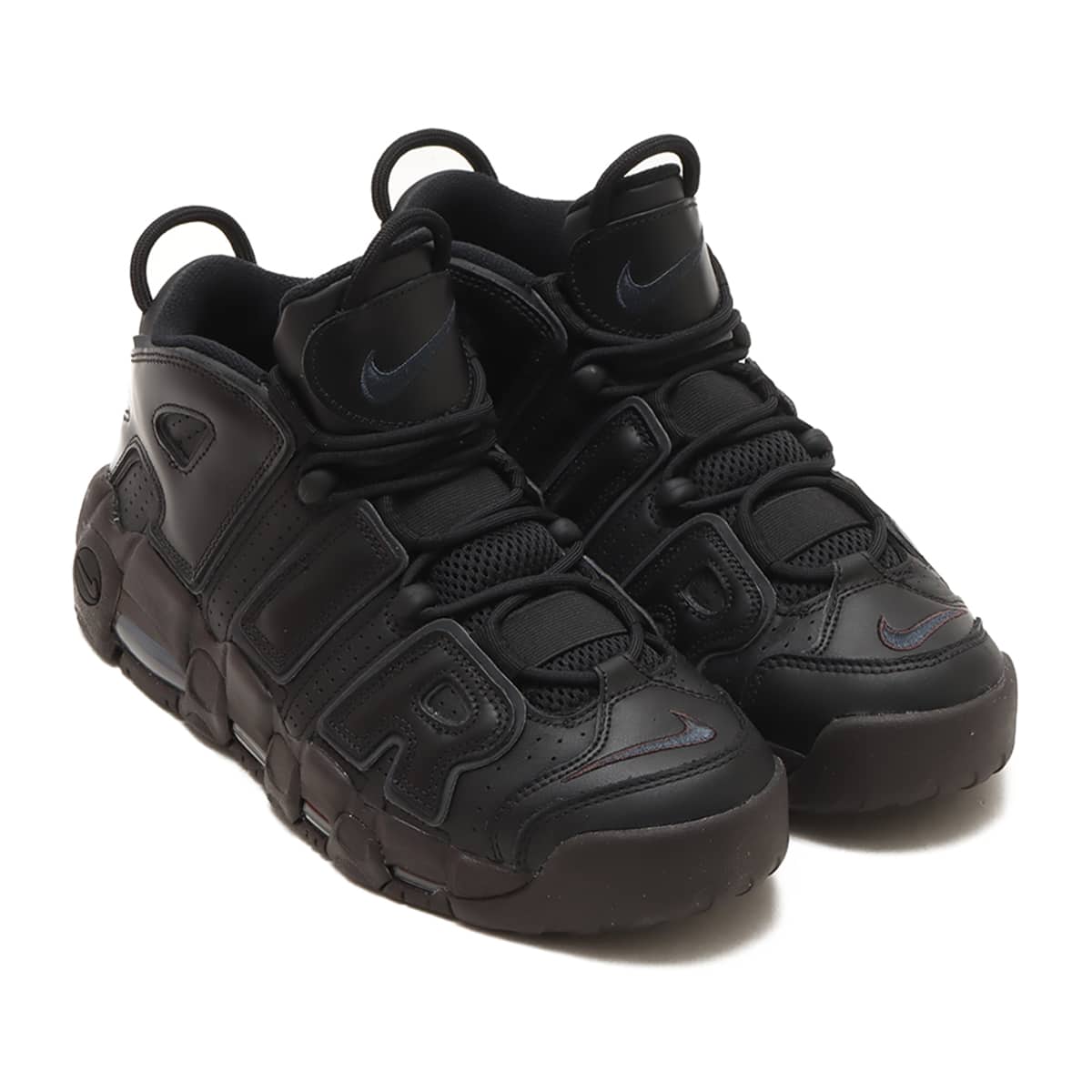 NIKE W AIR MORE UPTEMPO BLACK/ANTHRACITE-VELVET BROWN（ナイキ