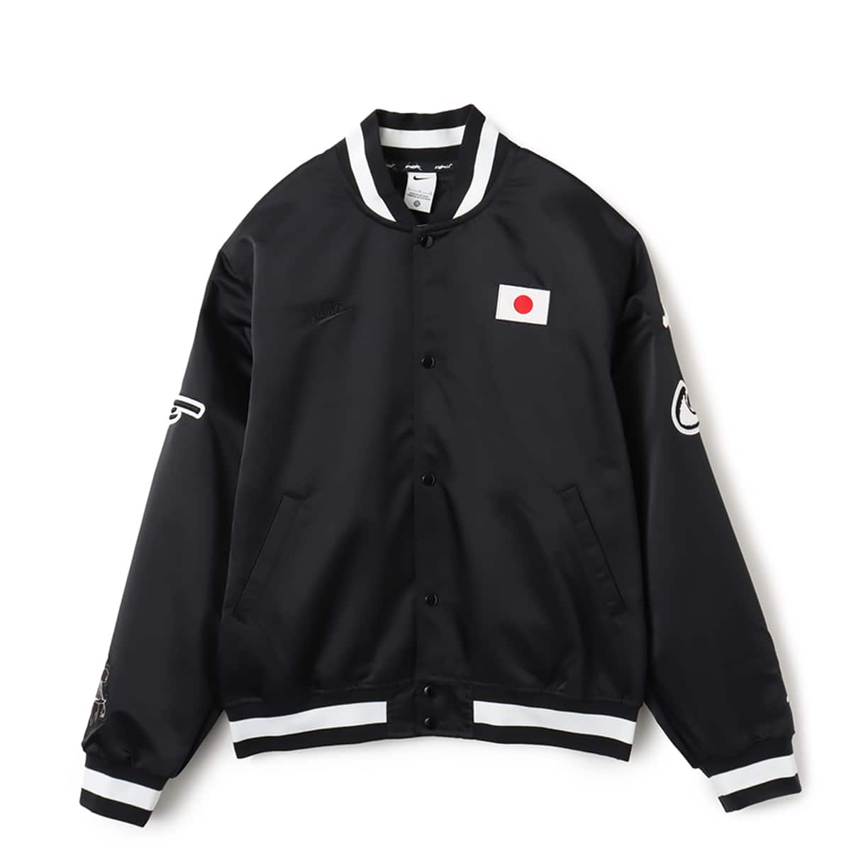 NIKE JPN M NK SATIN DUGOUT JKT OLYB BLACK/ANTHRACITE（ナイキ JPN