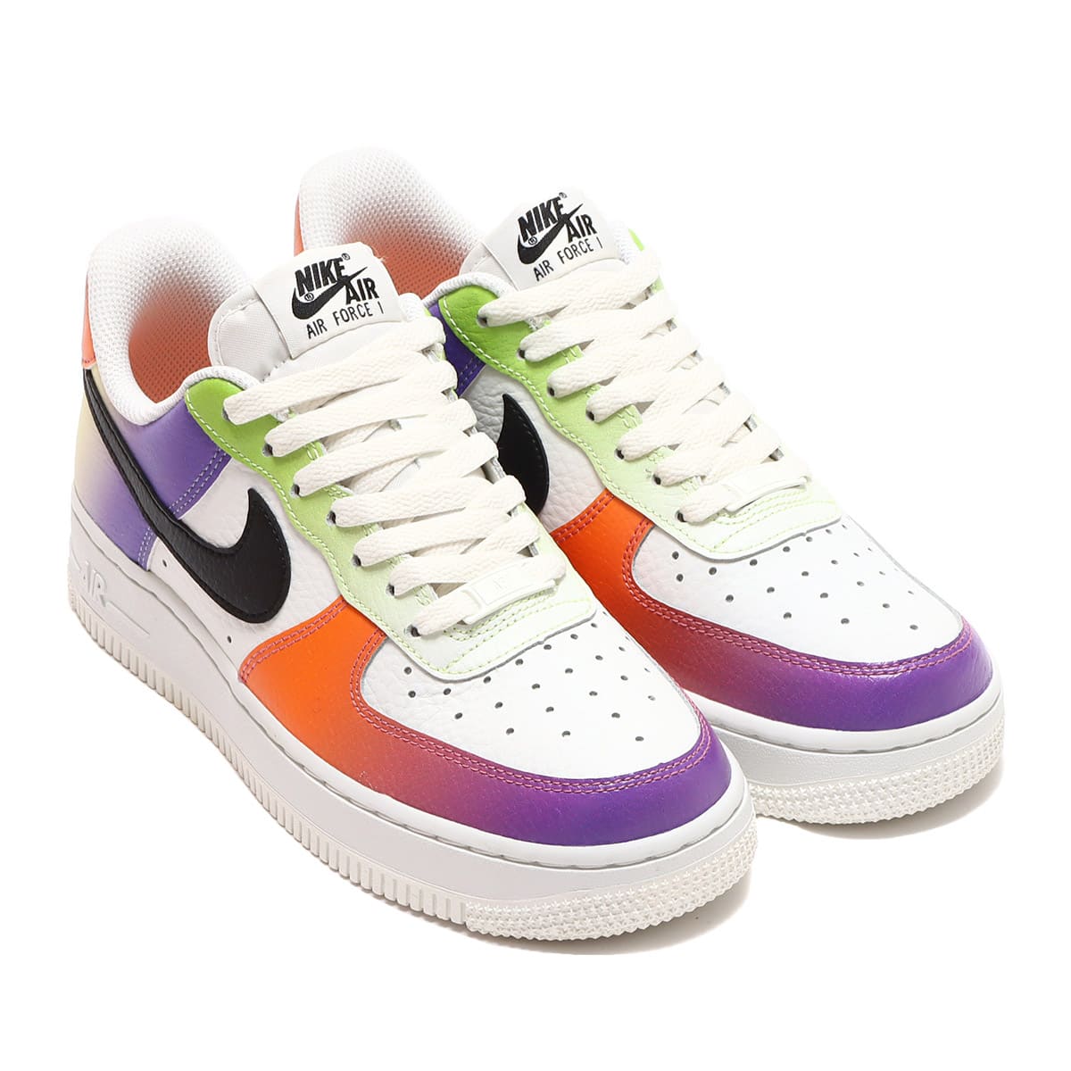 NIKE WMNS AIR FORCE 1 LO '07 SUMMIT WHITE/BLACK-BRIGHT MANDARIN