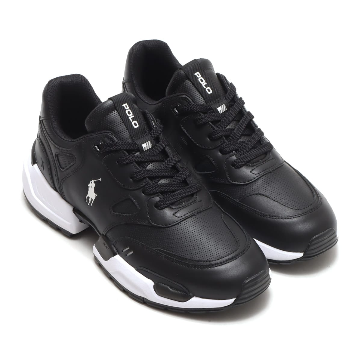 POLO RALPH LAUREN POLO JGR PP-SNEAKERS-ATHLETIC SHOE BLACK 23FW-I