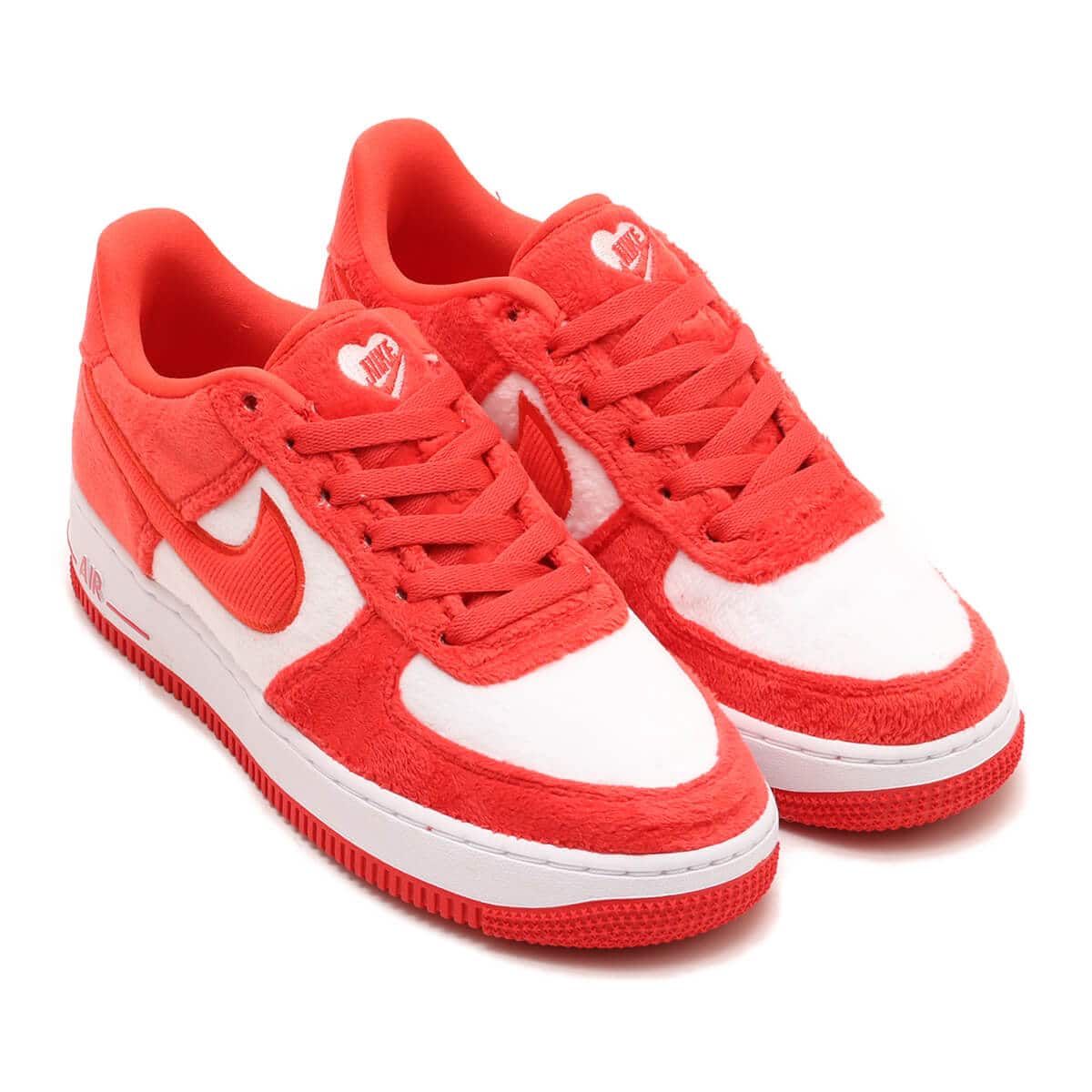 NIKE AIR FORCE 1 GS FIRE RED/LT CRIMSON-WHITE-PINK FOAM（ナイキ
