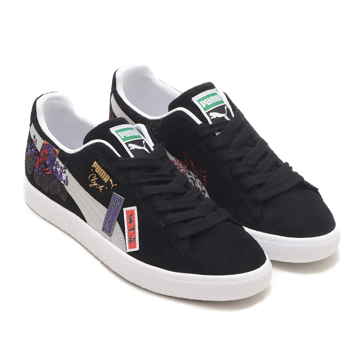 PUMA Clyde Hanafuda ATMOS PUMA BLACKPU（プーマ クライド ハナフダ