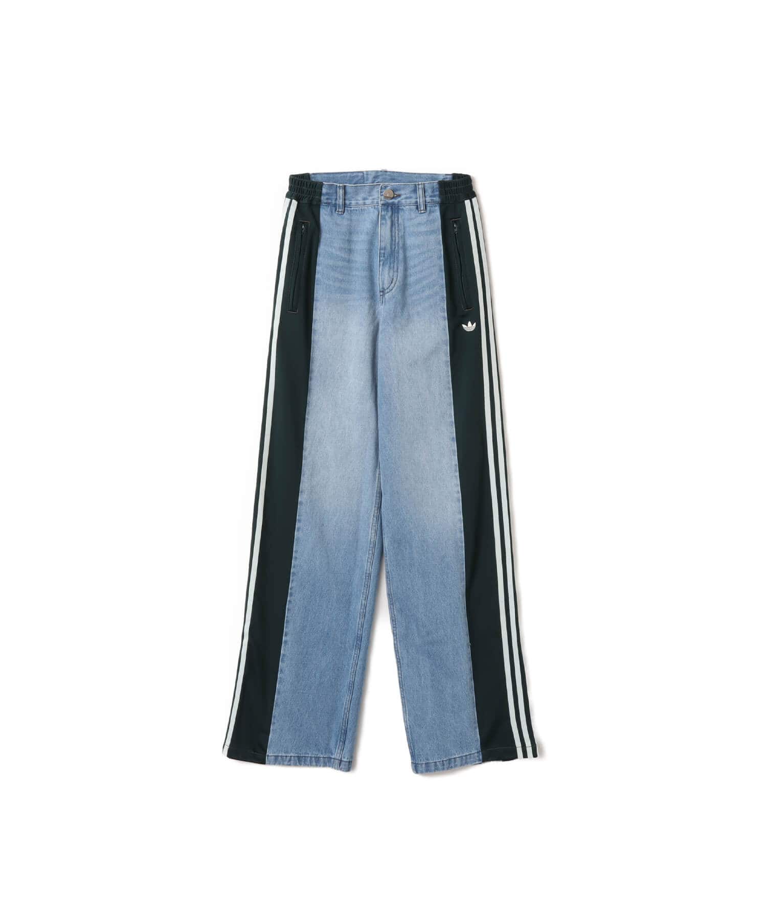 adidas ATHLETIC DEPT DENIM FIREBIRD PANTS ライトブルー/オーロラ